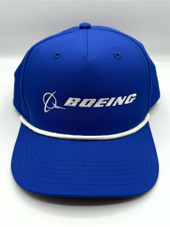 Boeing Aerospace Logo Five Panel Snapback Rope Hat